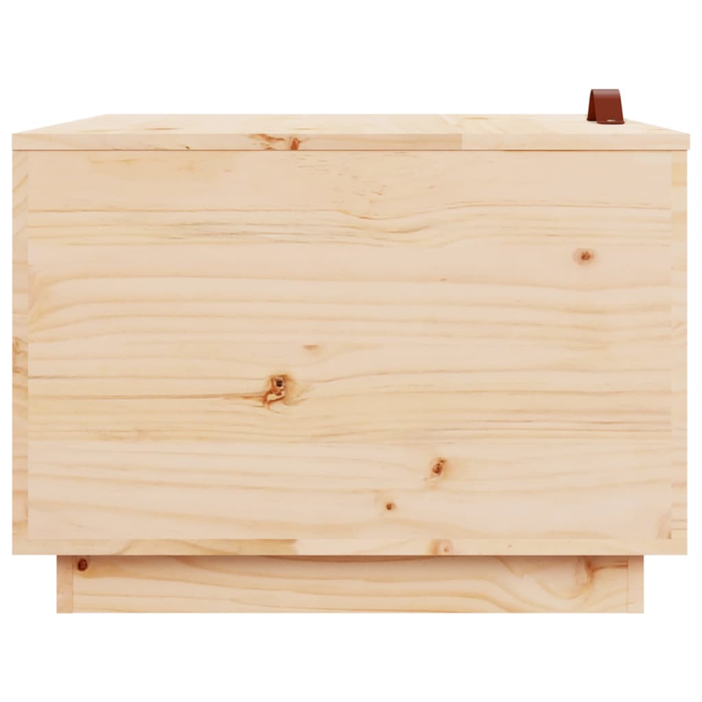 vidaXL Кутии за съхранение с капаци 3 бр борова дървесина масив