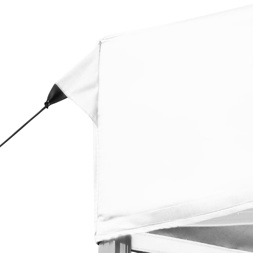 vidaXL Професионална сгъваема шатра, алуминий, 6х3 м, бяла