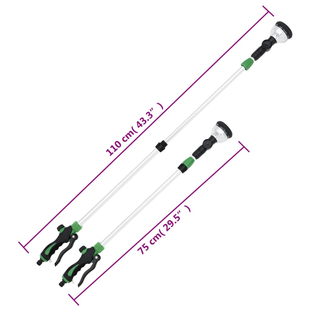 vidaXL Телескопична пръскачка с 10 модела 75-110 см
