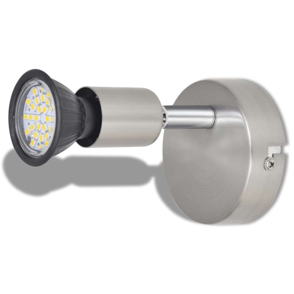 LED лампа за стена, никел – 2 броя