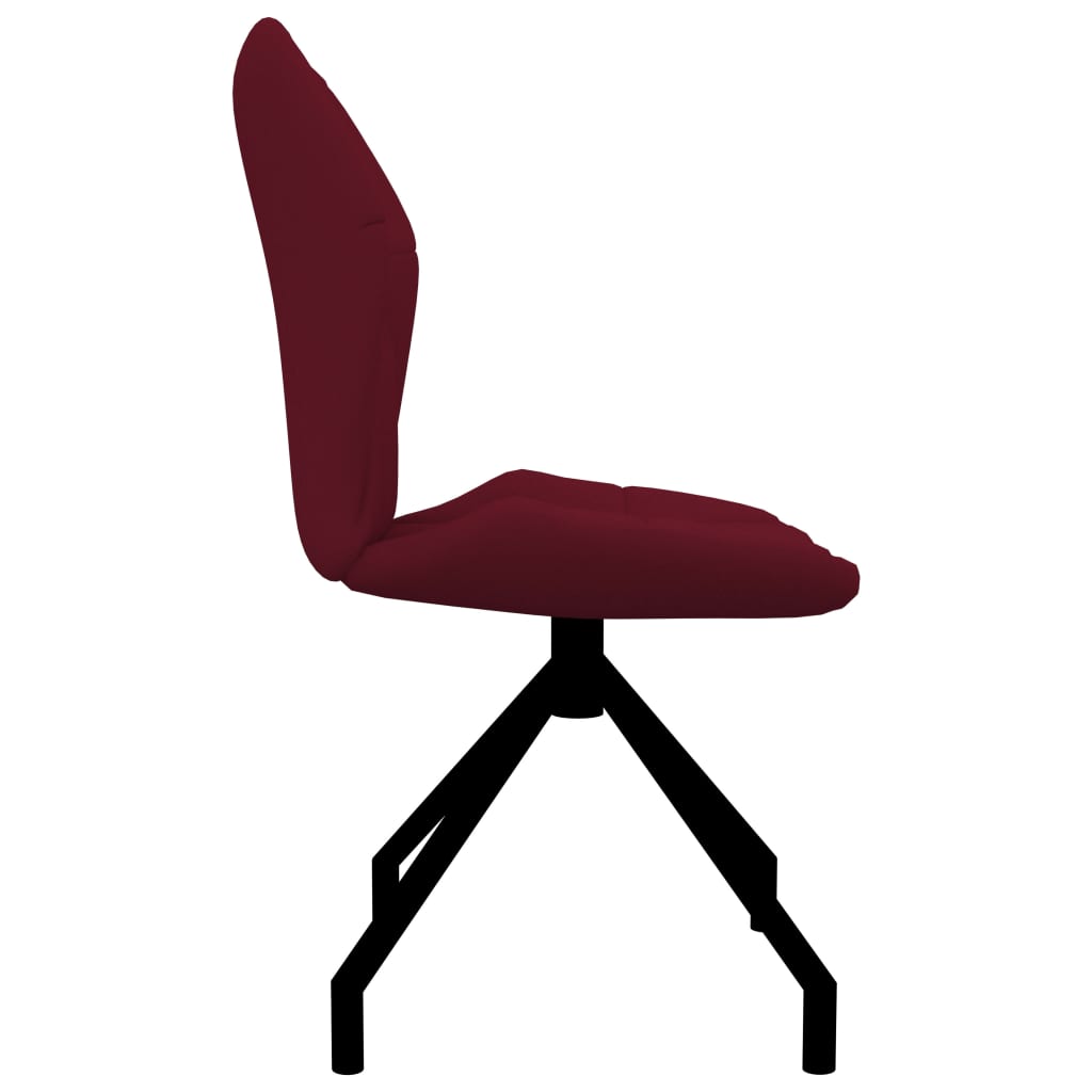 vidaXL Трапезни столове 2 бр виненочервени изкуствена кожа