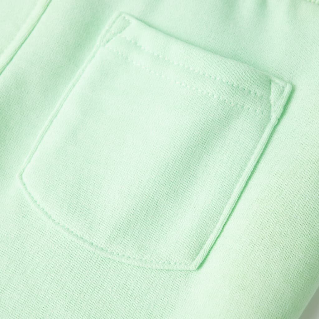 Детски спортен панталон, яркозелен, 92