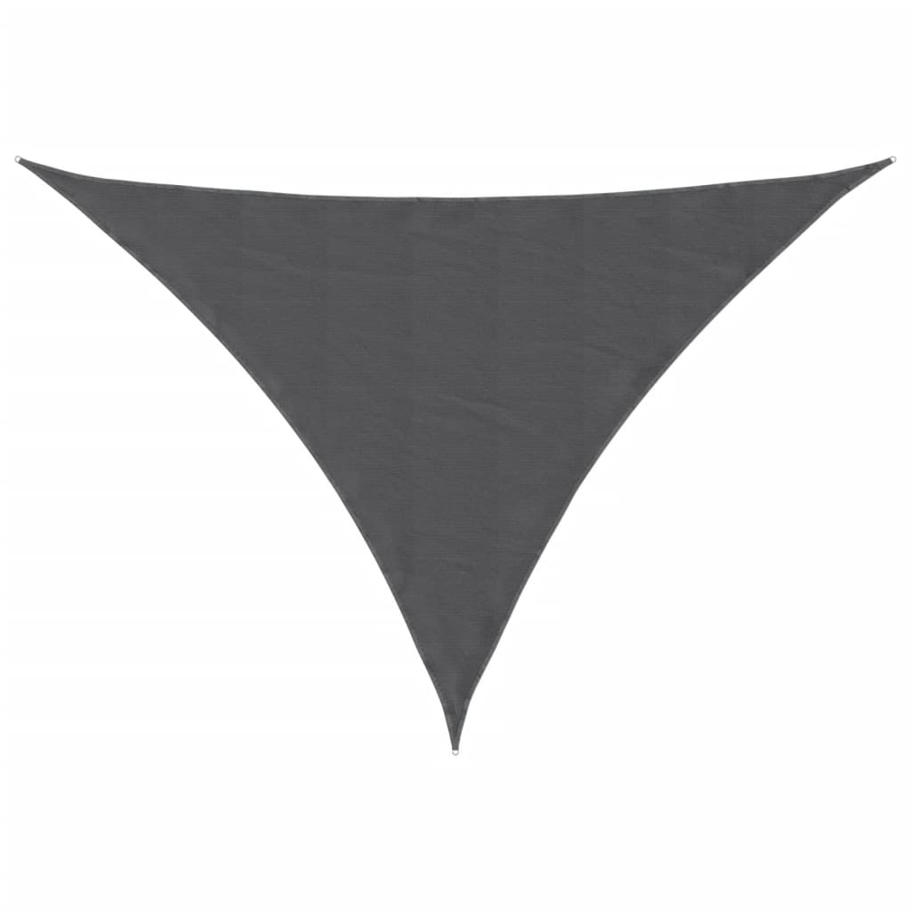 VidaXL Платно-сенник Оксфорд текстил триъгълно 3,5x3,5x4,9 м антрацит