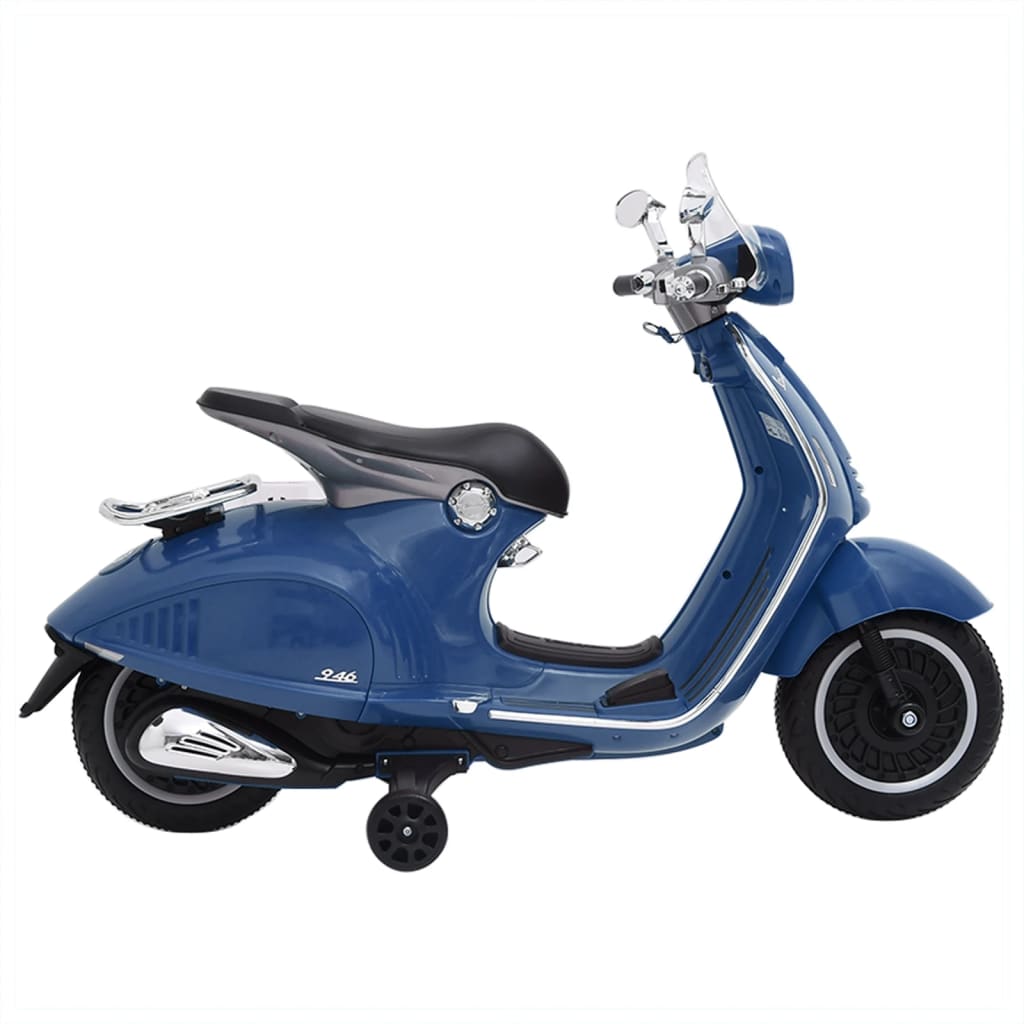 vidaXL Електрически мотоциклет за деца Vespa GTS300 син