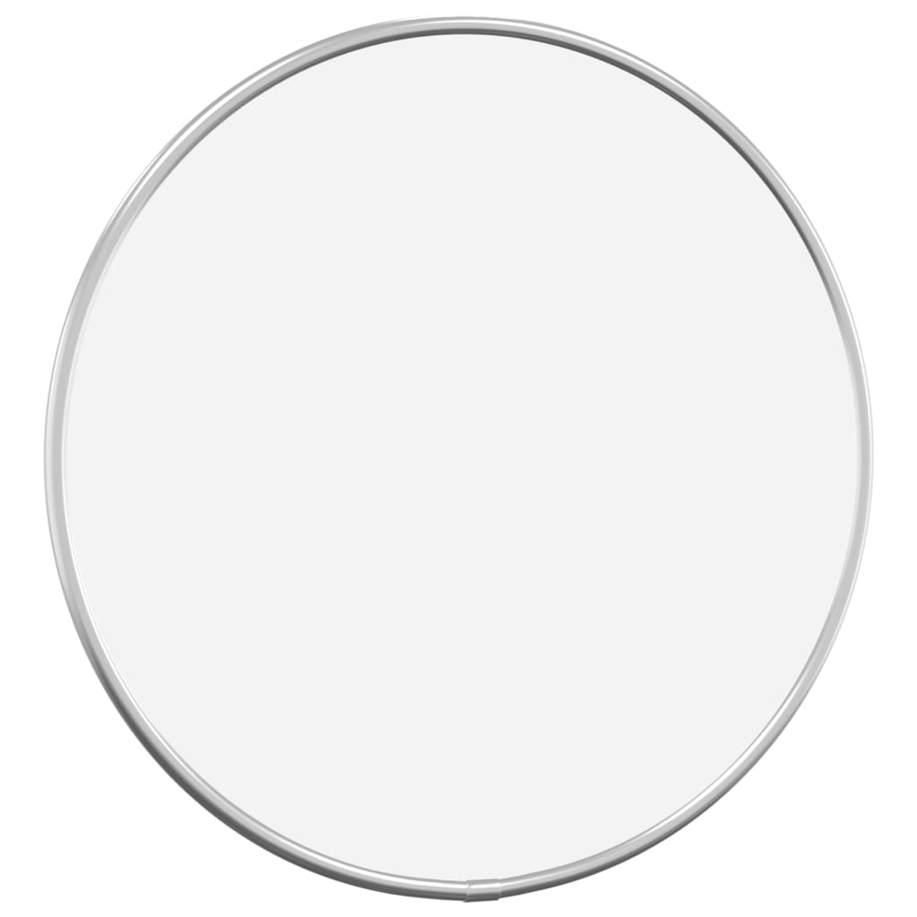 vidaXL Стенно огледало сребро Ø 30 см кръгло