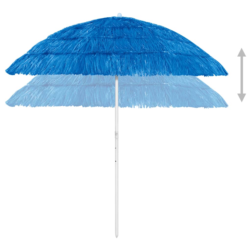 vidaXL Плажен чадър Hawaii син 240 см