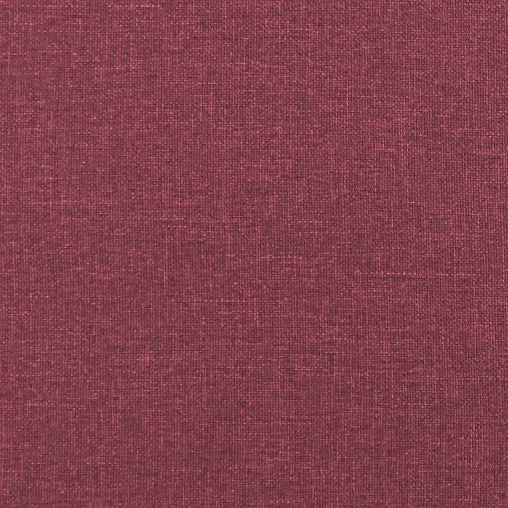 vidaXL Комплект дивани 3 части виненочервен текстил