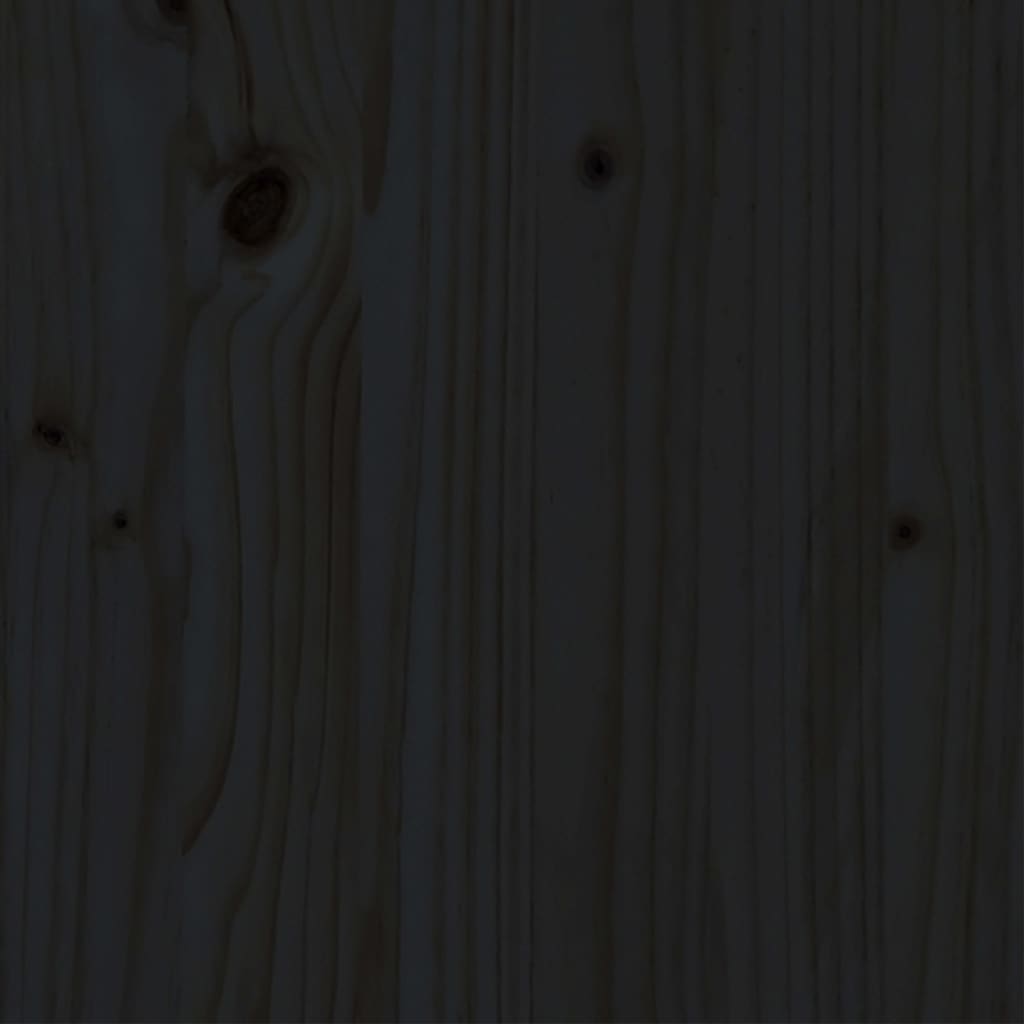 vidaXL Рамка за легло, черна, дърво масив, 140х190 см