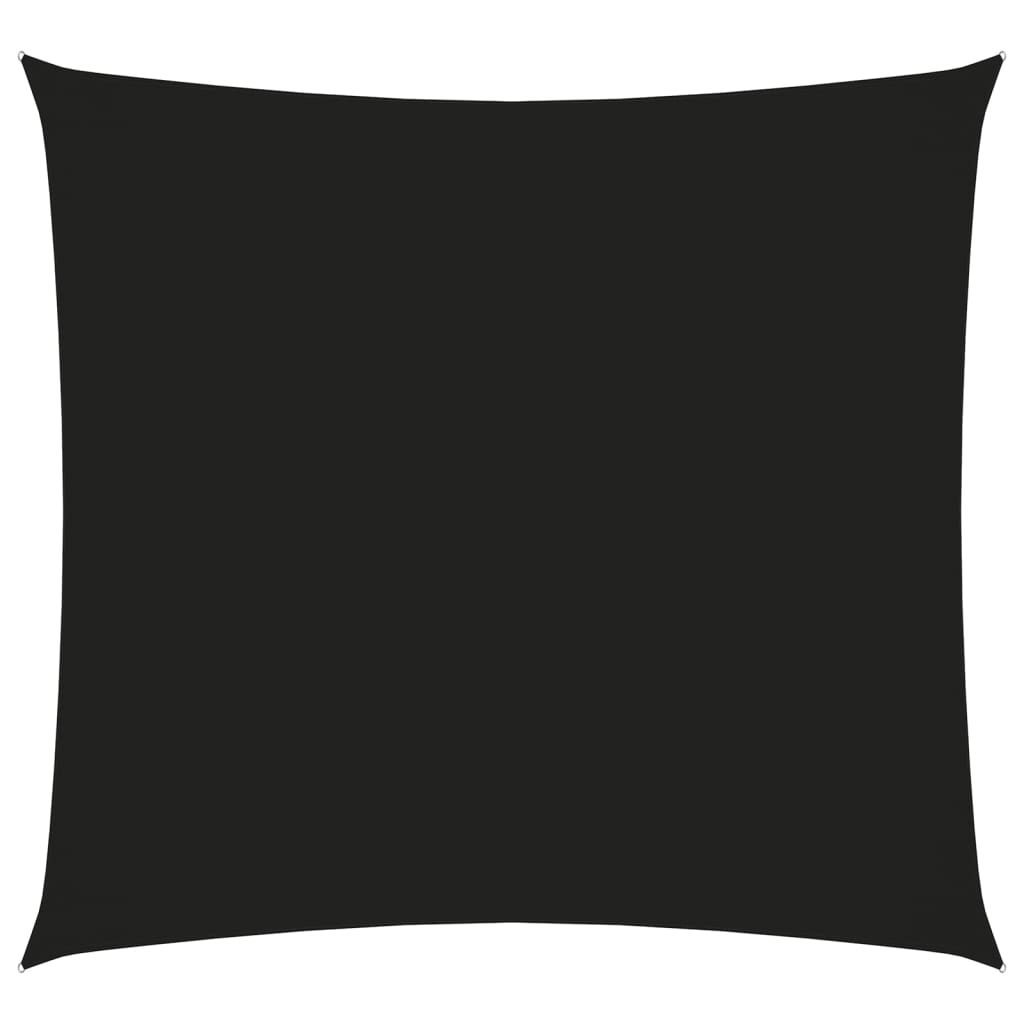 vidaXL Платно-сенник, Оксфорд текстил, квадратно, 7x7 м, черно