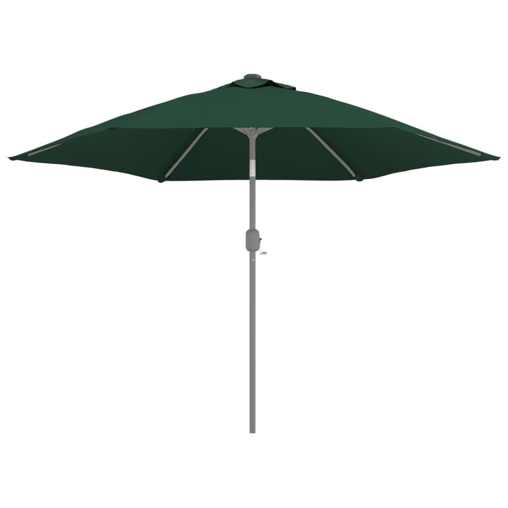 vidaXL Резервно покривало за градински чадър, зелено, 300 см