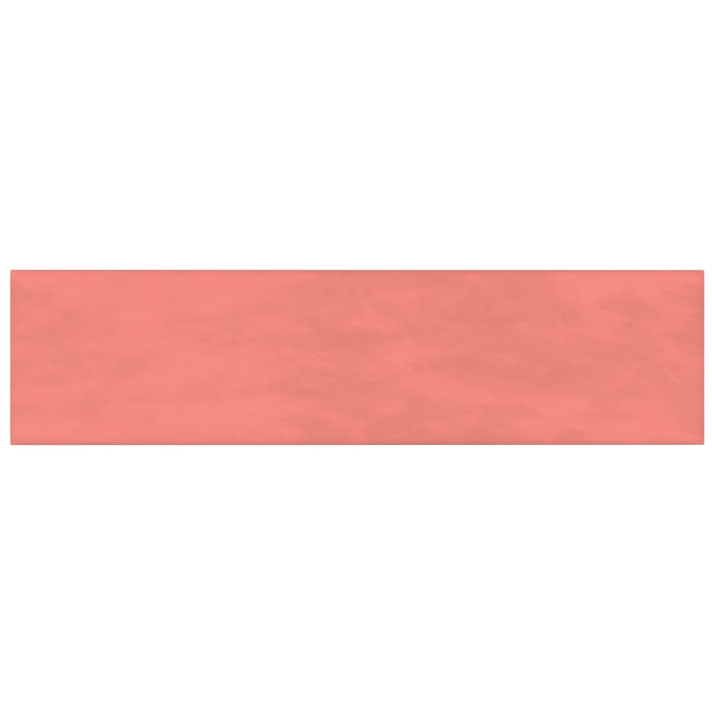 vidaXL Стенни панели, 12 бр, розови, 60x15 см, плат, 1,08 м²