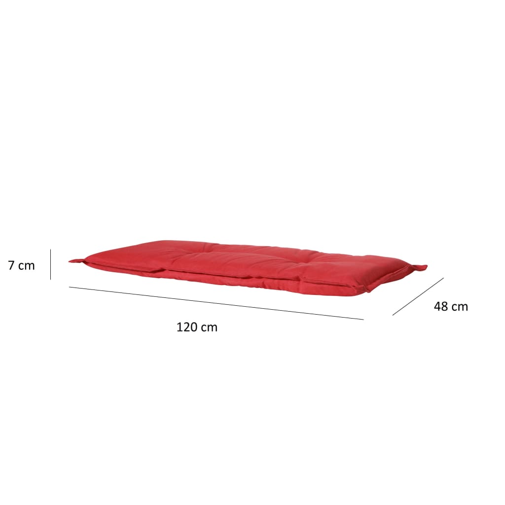 Madison Възглавница за пейка Panama, 120x48 см, керемиденочервена