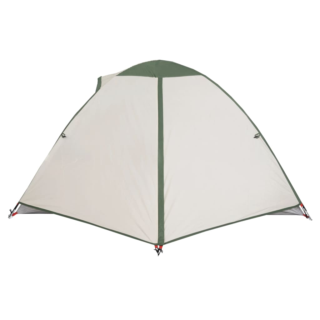 vidaXL Куполна къмпинг палатка, 2-местна, зелена, водоустойчива