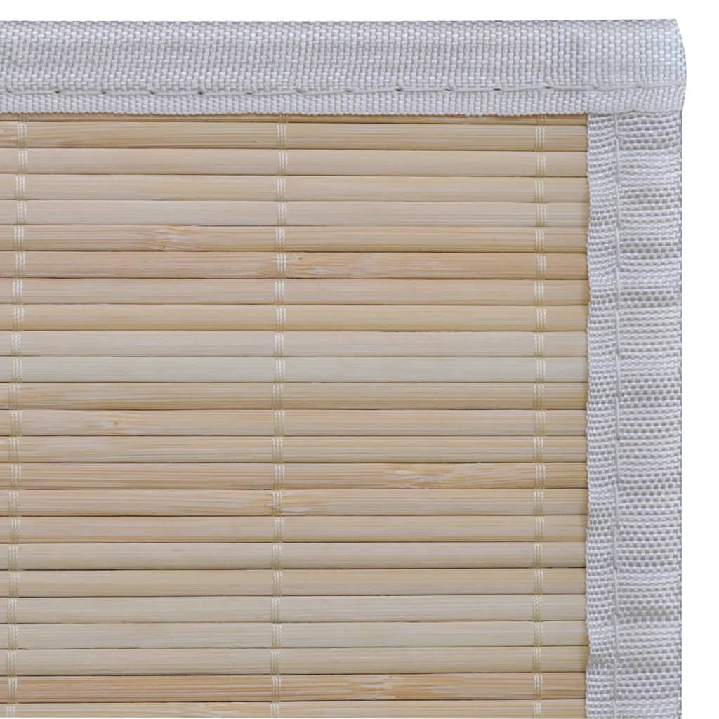 vidaXL Правоъгълни естествени бамбукови килими 4 бр 120x180 см