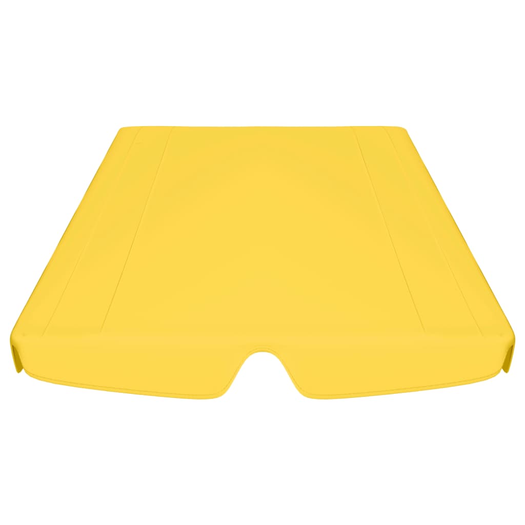 vidaXL Резервен сенник за градинска люлка, жълт, 188/168x145/110 см