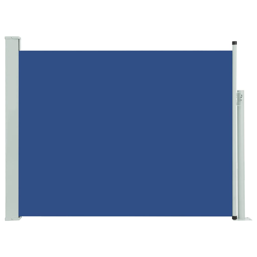 vidaXL Прибираща се странична тента, 140x500 см, синя