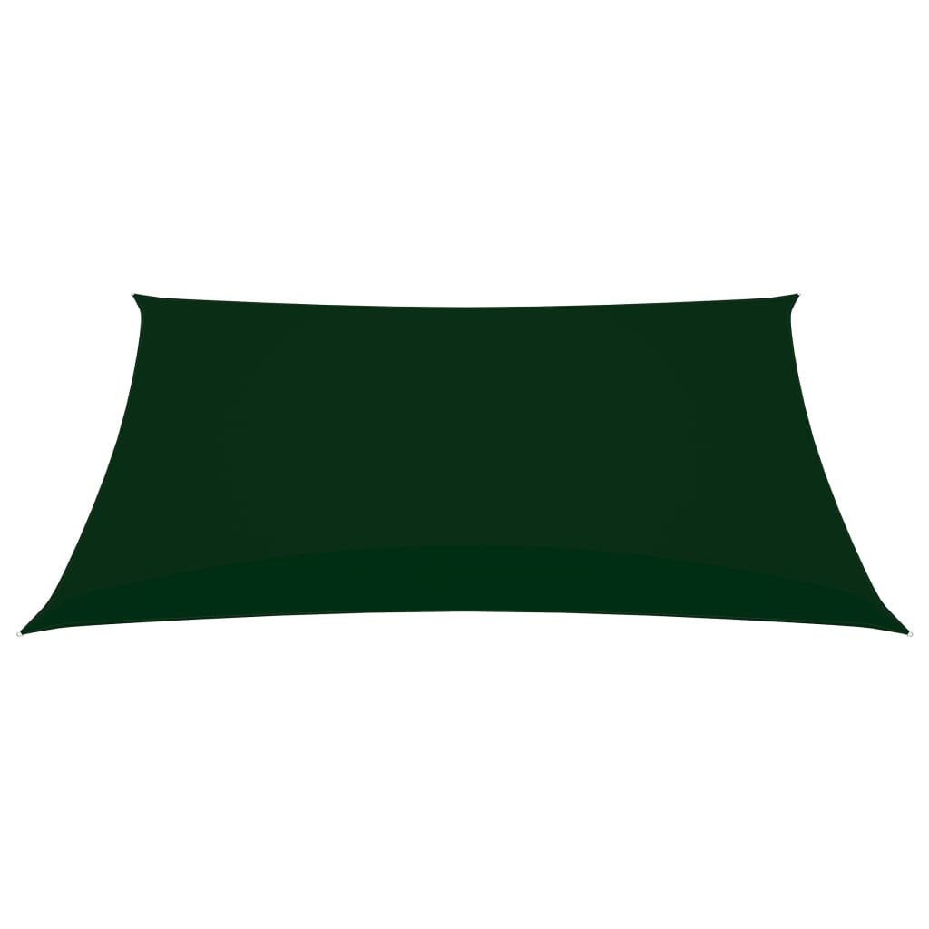 vidaXL Платно-сенник, Оксфорд плат, правоъгълно, 3x5 м, тъмнозелено
