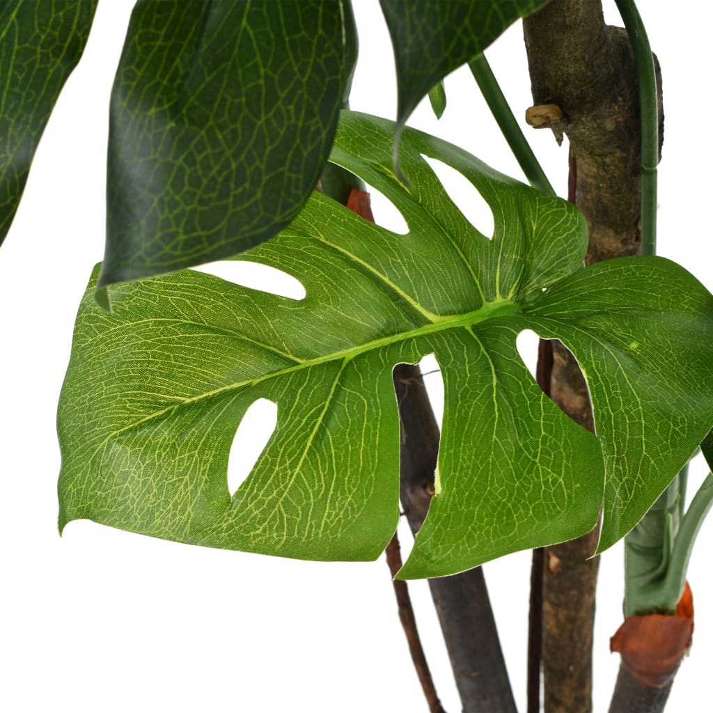 vidaXL Изкуствено растение монстера в саксия, 170 см, зелено