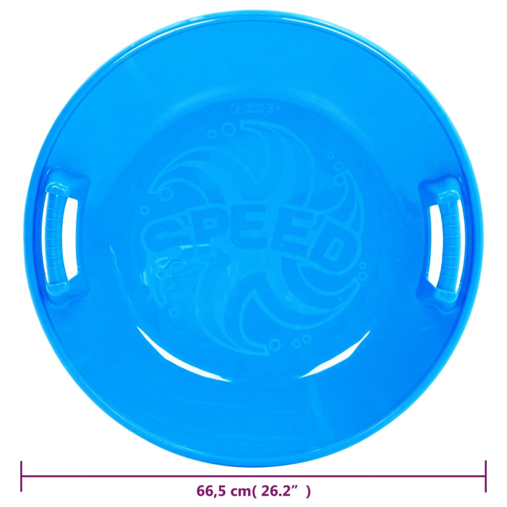 vidaXL Кръгла шейна, синя, 66,5 см, PP