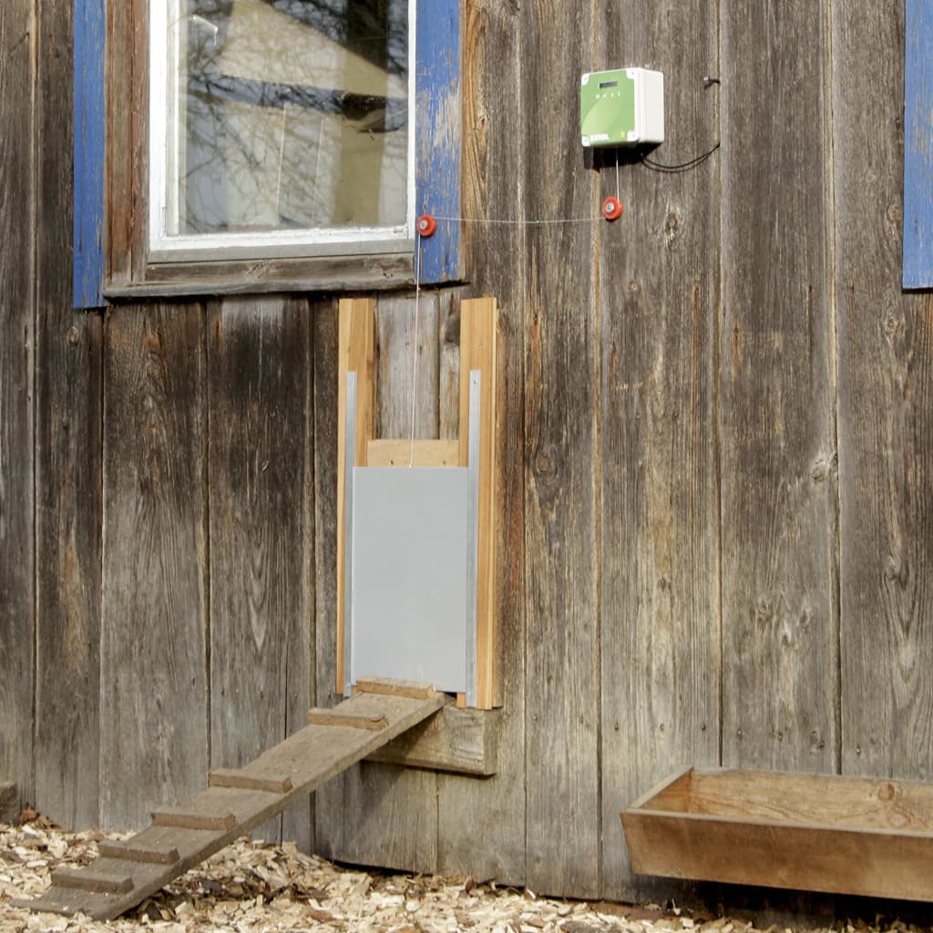 Kerbl Комплект автоматична врата за кокошарник, 40x43 см