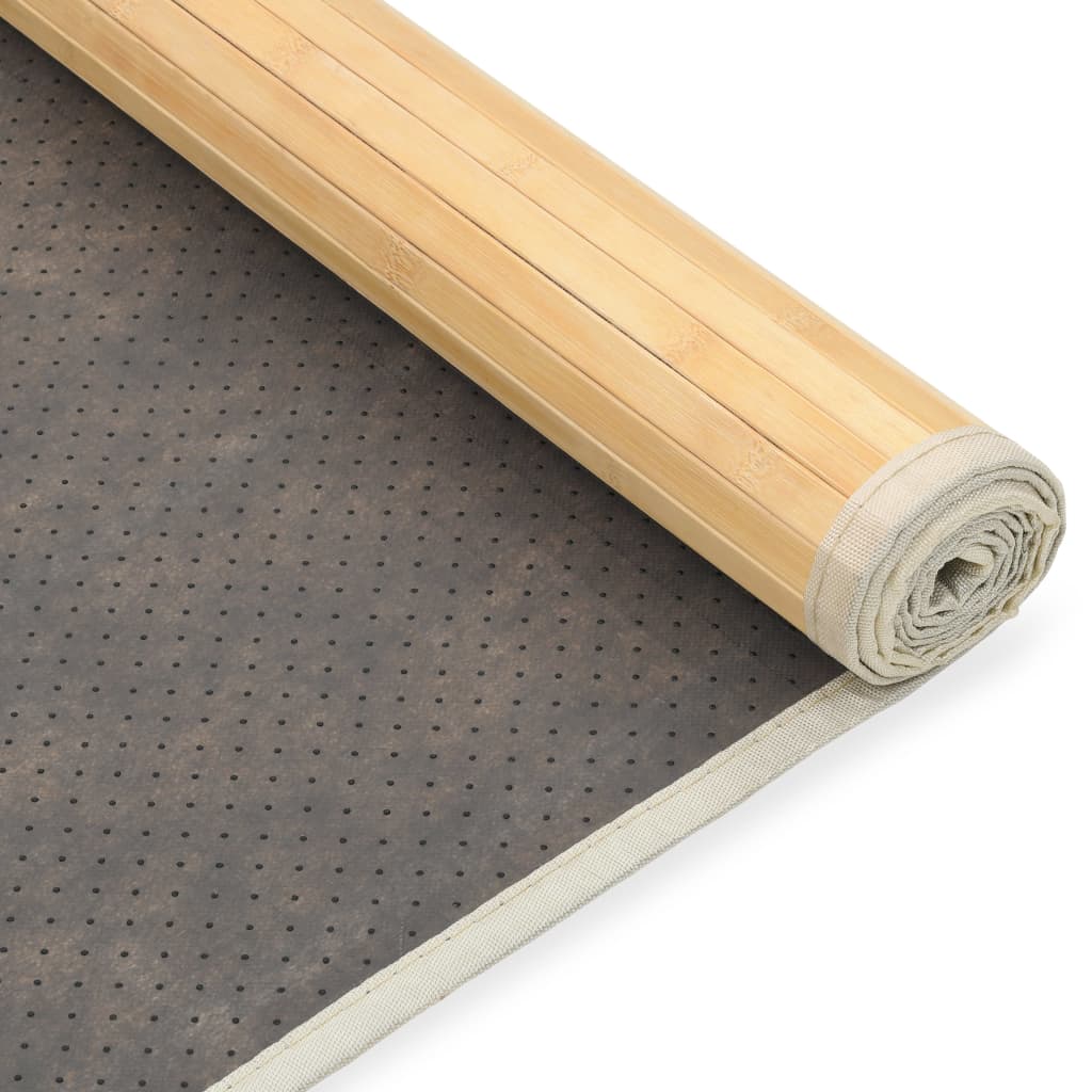 vidaXL Бамбуков килим, 80x300 см, естествен цвят