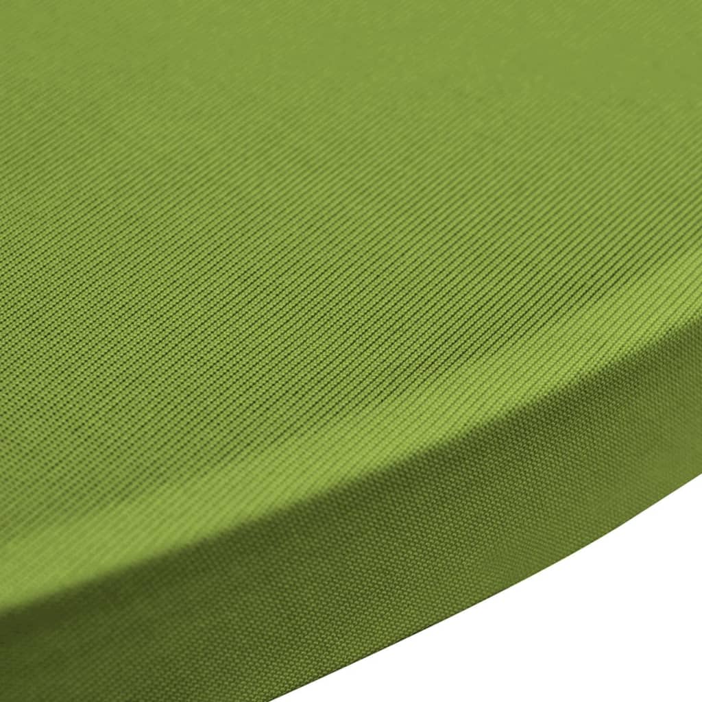 vidaXL Покривки за маси, еластични, 4 бр, 70 см, зелени