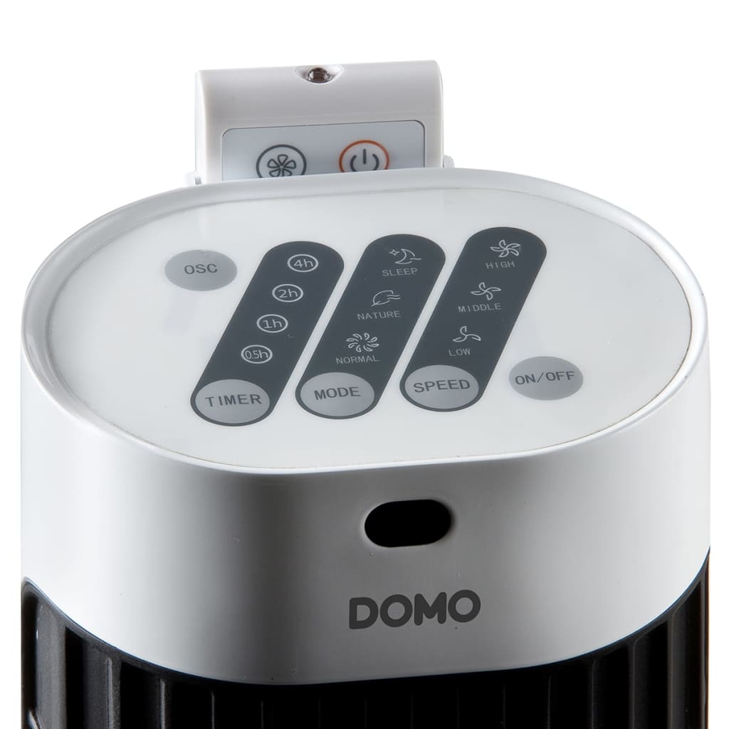 DOMO Колонен вентилатор, 77 см, 45 W, черно и бяло, DO8126