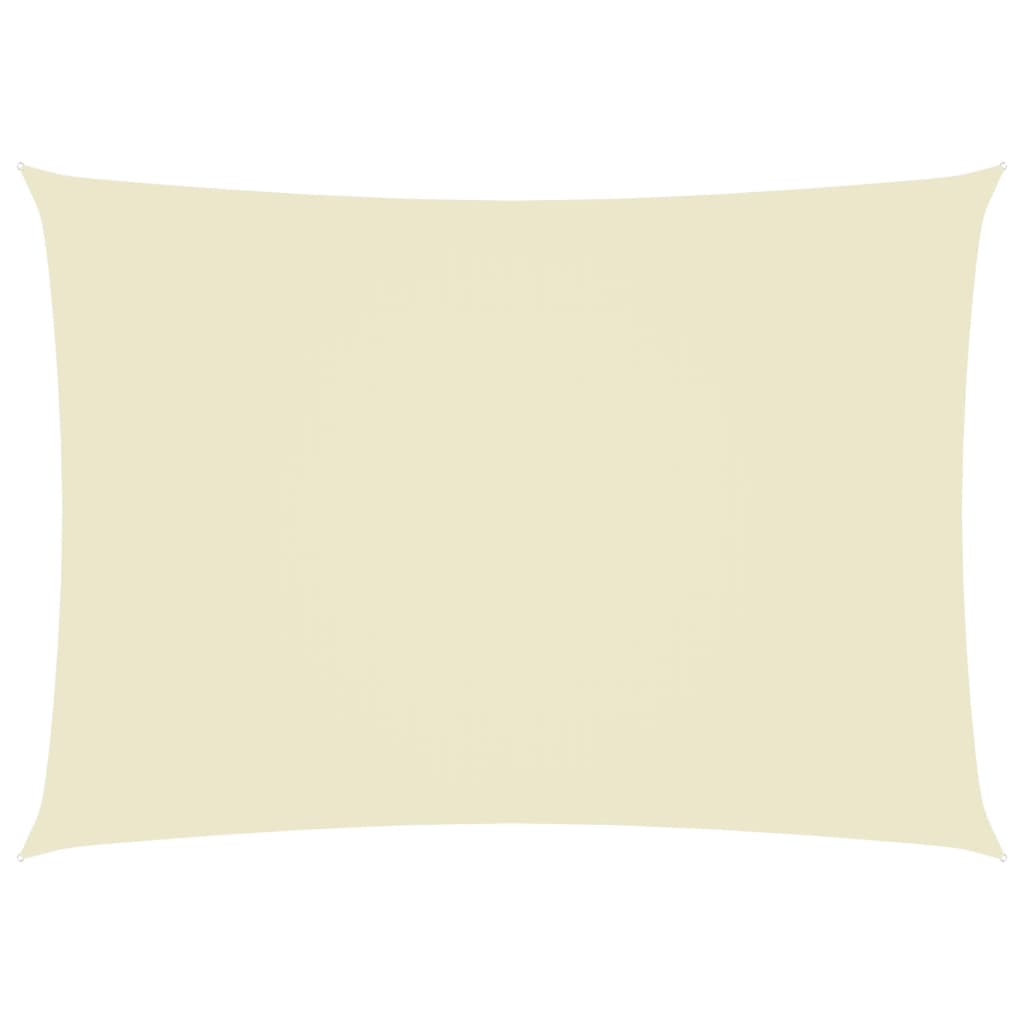 vidaXL Платно-сенник, Оксфорд текстил, правоъгълно, 3,5x5 м, кремаво