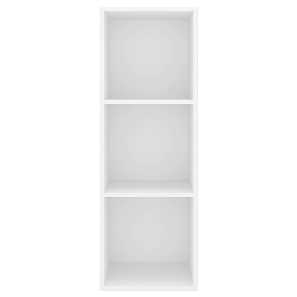 vidaXL ТВ шкаф за стенен монтаж, бял, 37x37x107 см, ПДЧ