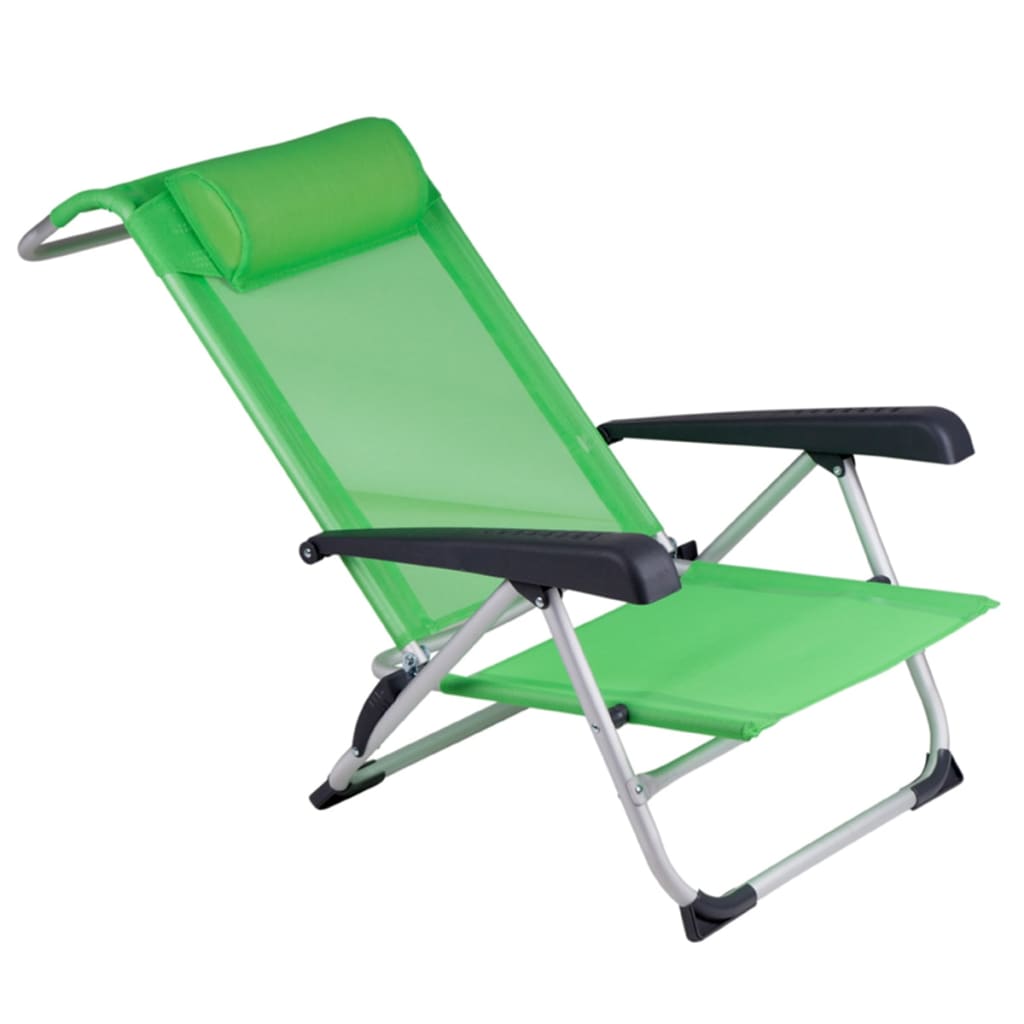 Bo-Camp Плажен стол, алуминий, зелен, 1204794