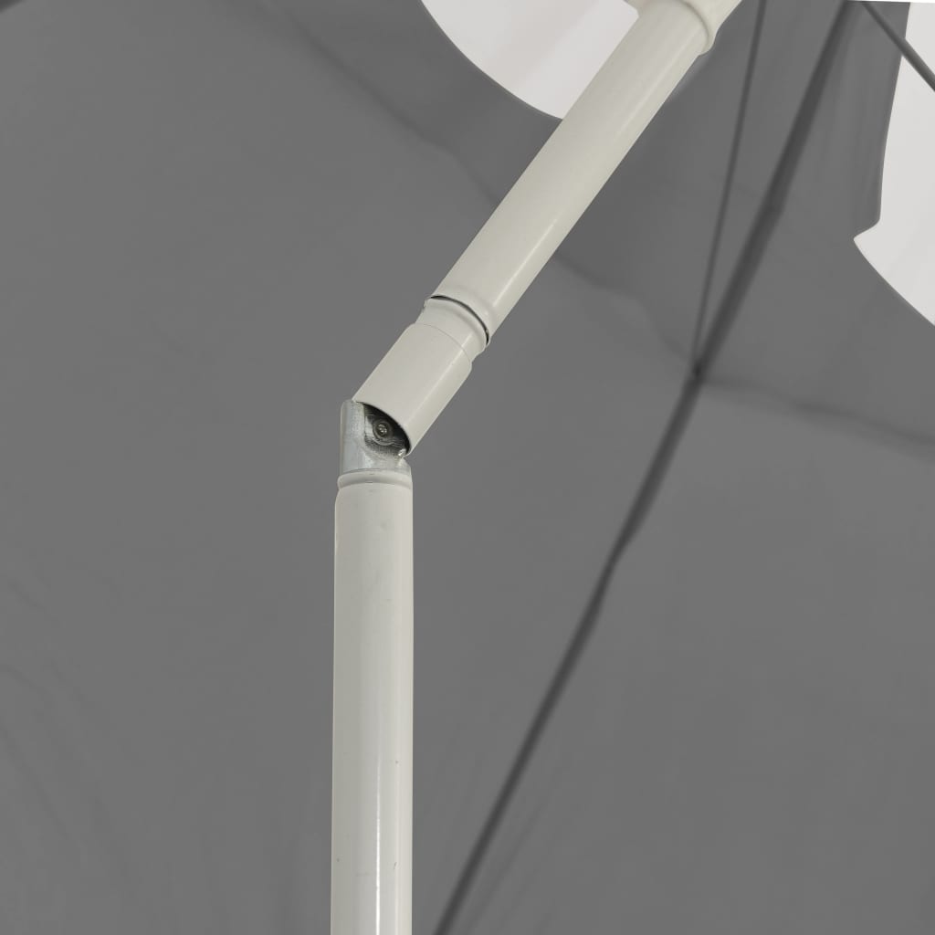 vidaXL Плажен чадър, антрацит, 300 см