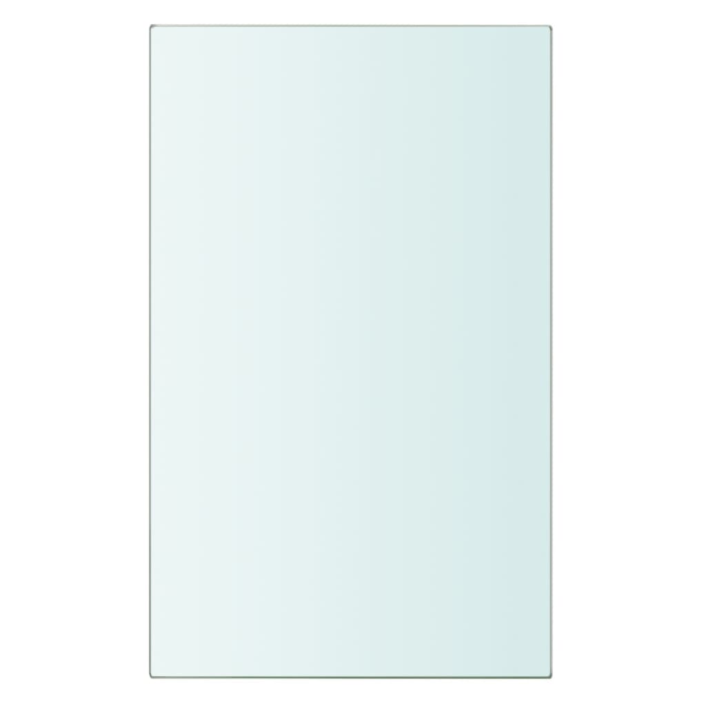 vidaXL Плоча за рафт, прозрачно стъкло, 20 x 12 см