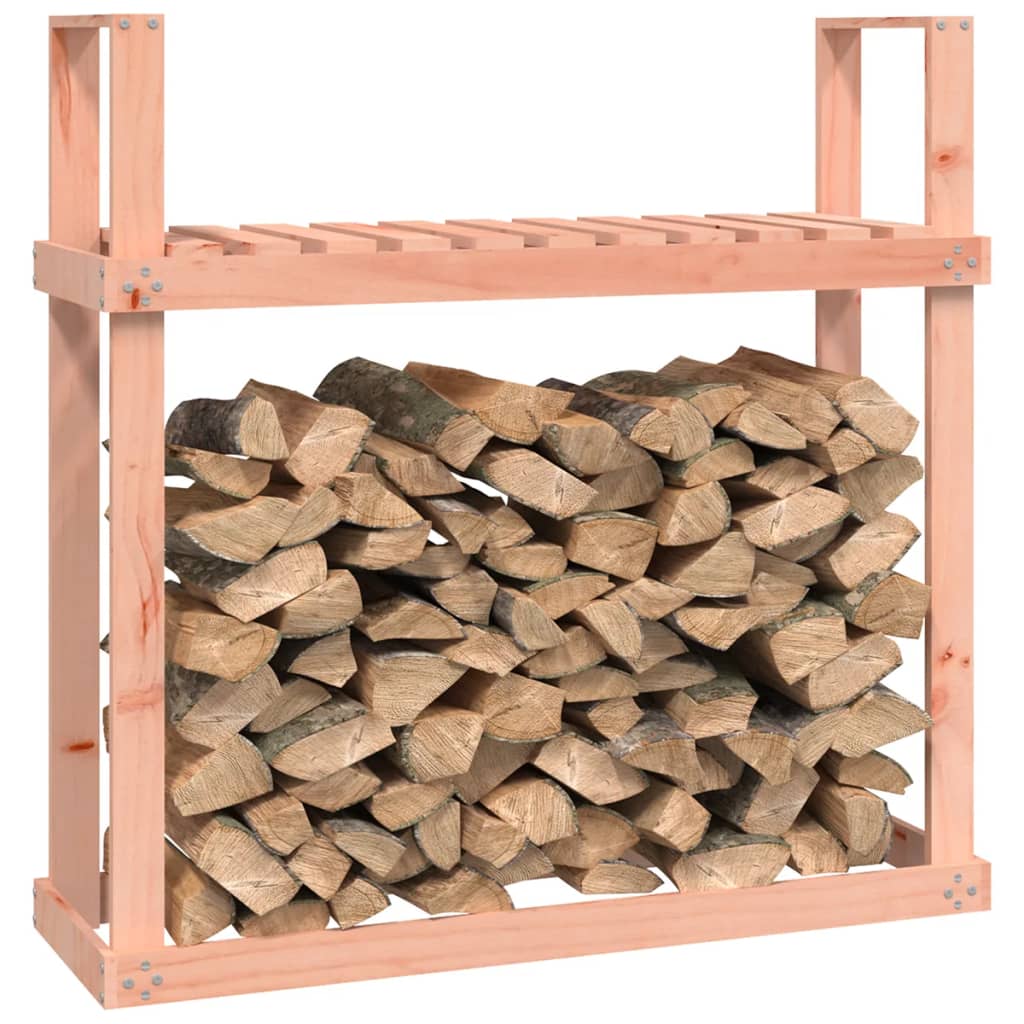 vidaXL Поставка за дърва за огрев 110x35x108,5 см масивна дугласка ела