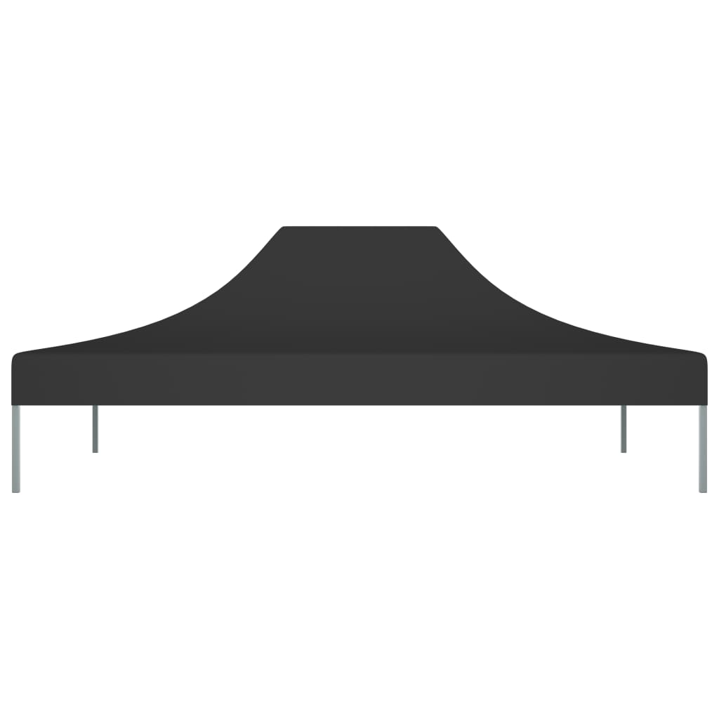 vidaXL Покривало за парти шатра, 4x3 м, черно, 270 г/м²