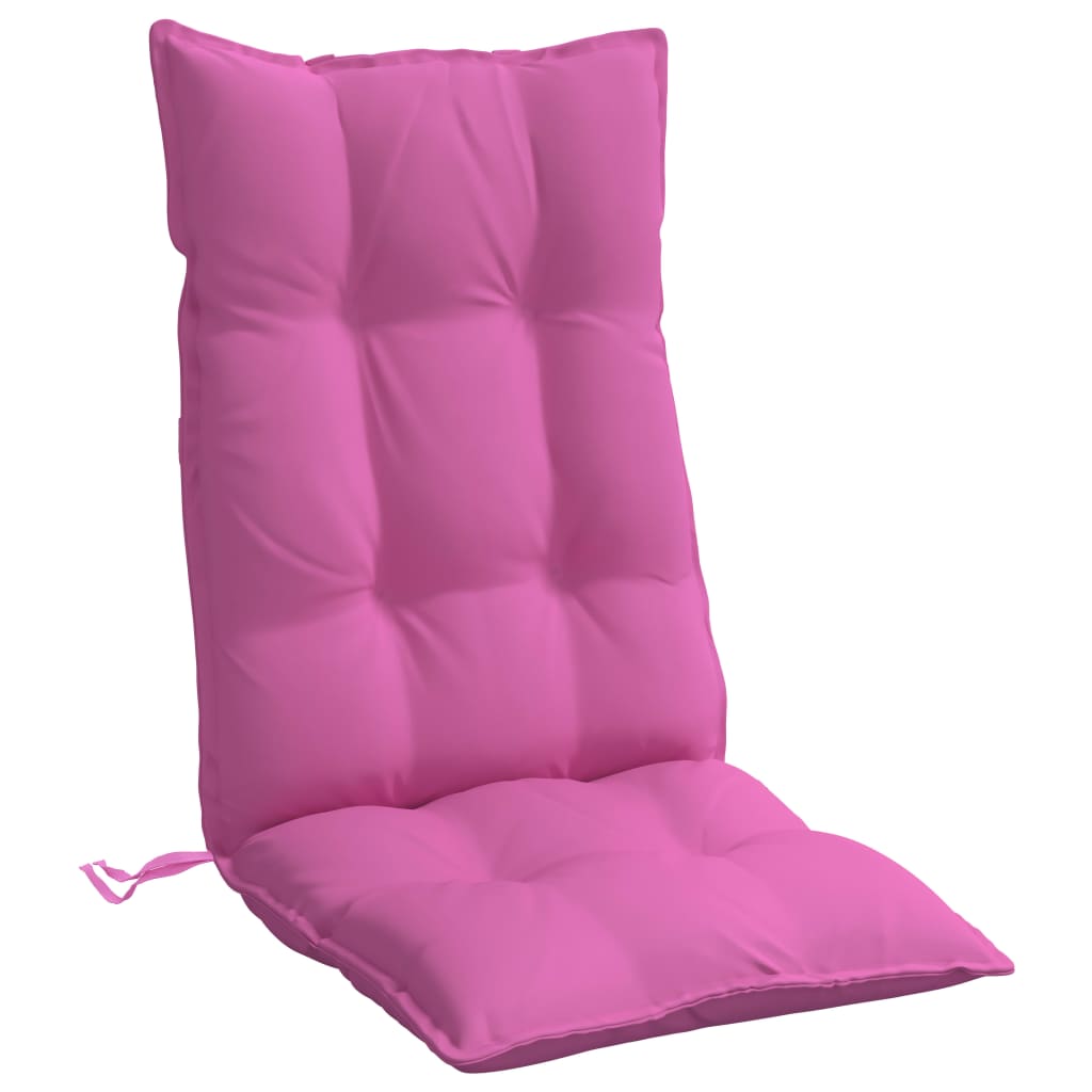 vidaXL Възглавници за стол с висока облегалка 4 бр розови Оксфорд плат