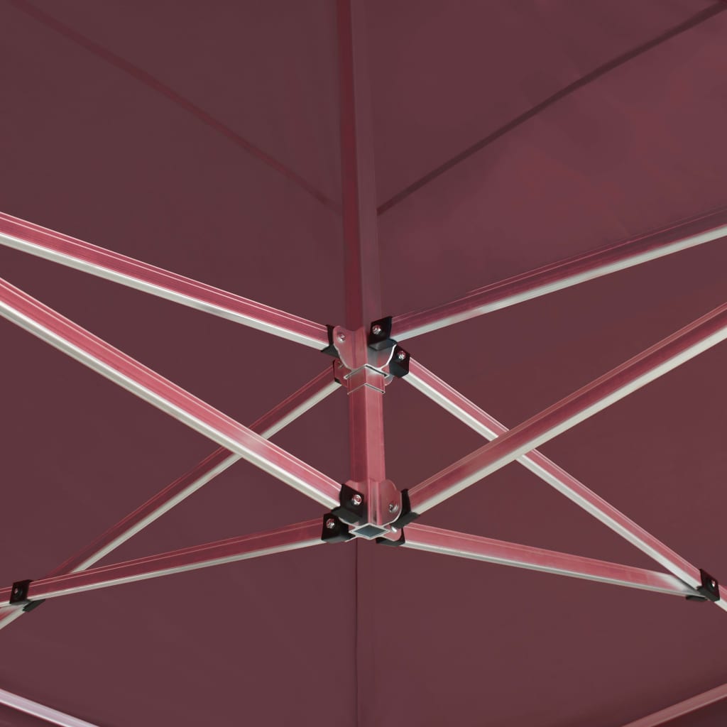 vidaXL Професионална сгъваема шатра + стени алуминий 6х3 м червена