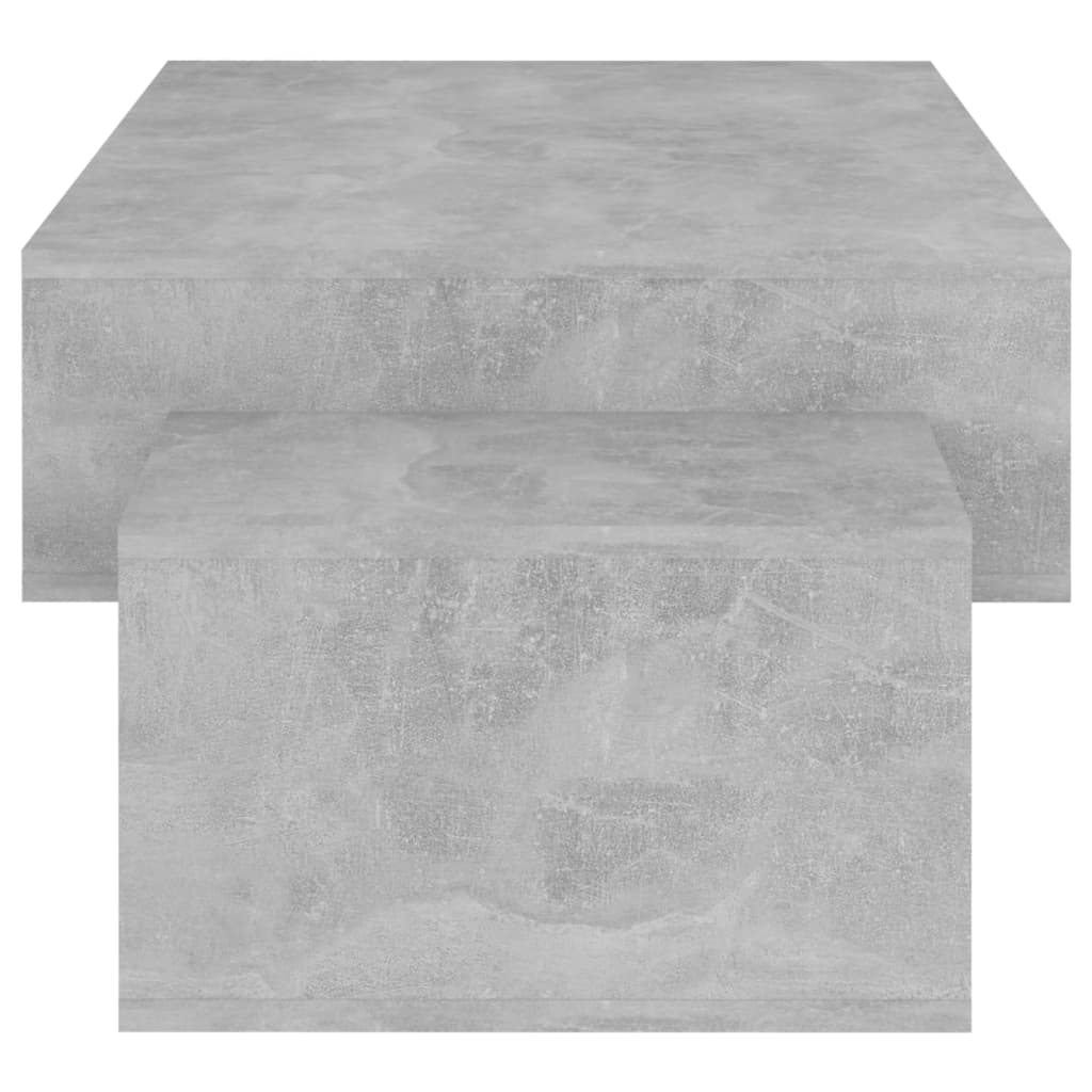 vidaXL Маса за кафе, бетонно сива, 105x55x32 см, ПДЧ