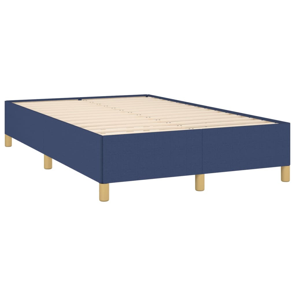 vidaXL Рамка за легло синя 120x200 см плат