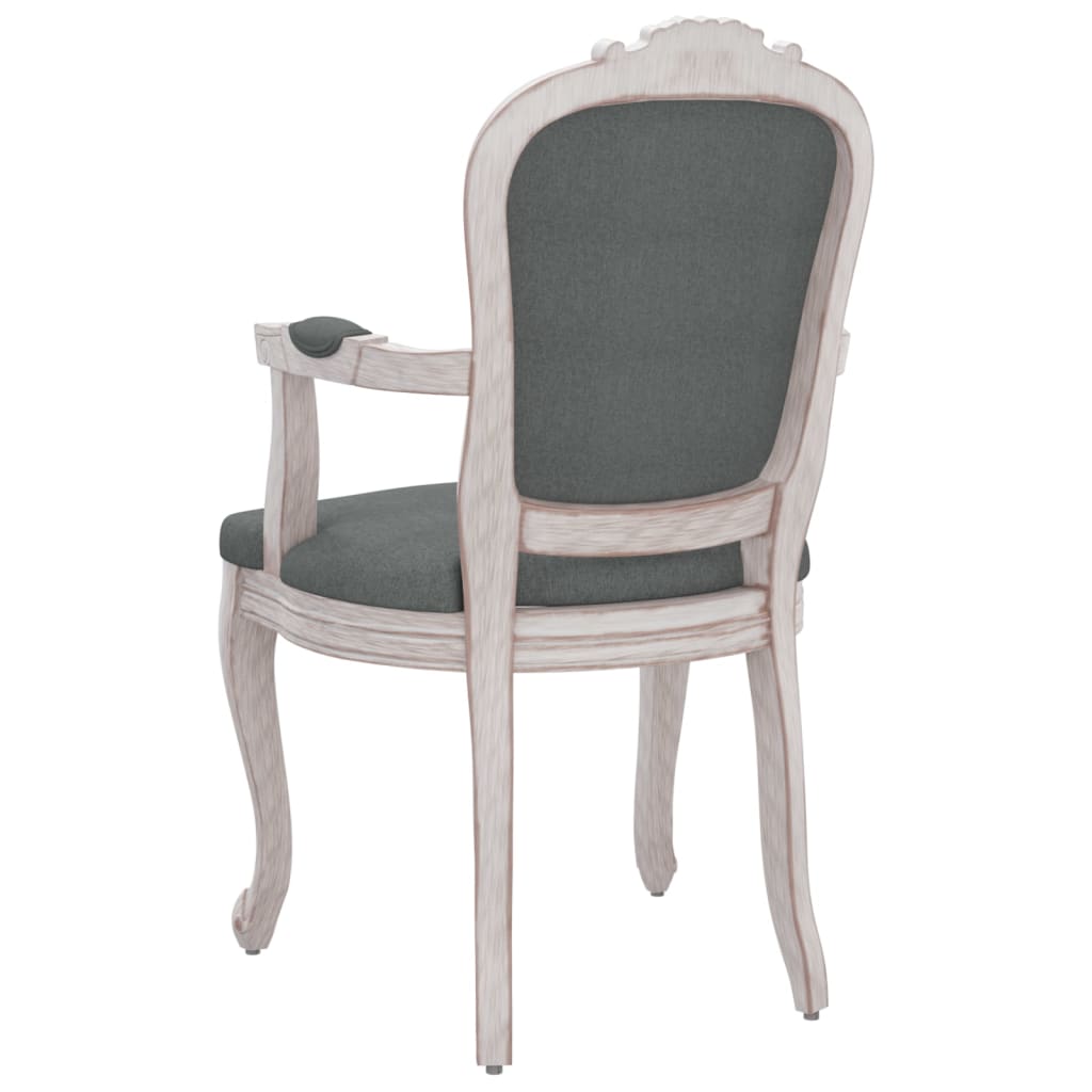 vidaXL Трапезен стол, тъмносив, 62x59,5x100,5 см, текстил