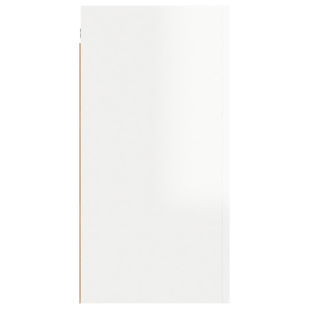 vidaXL ТВ шкаф, бял гланц, 30,5x30x60 см, ПДЧ