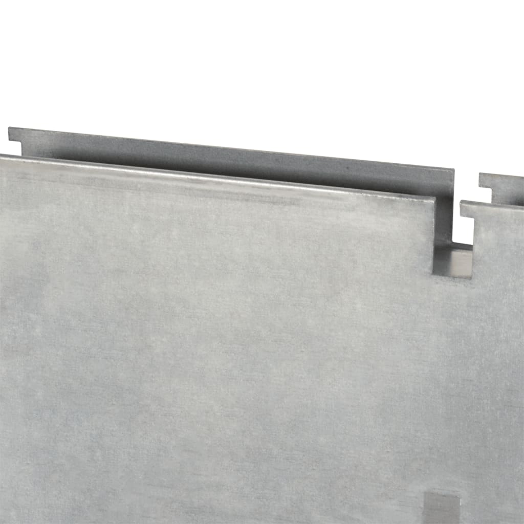 vidaXL Стълб за габионна ограда сребрист 160 см поцинкована стомана