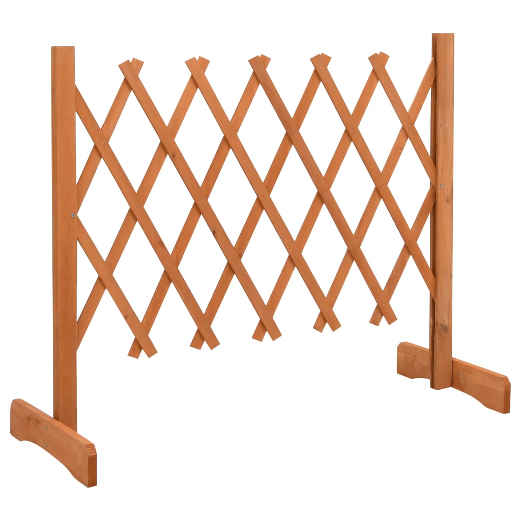 vidaXL Градинска оградна решетка, оранжева, 120x60 см, чам масив