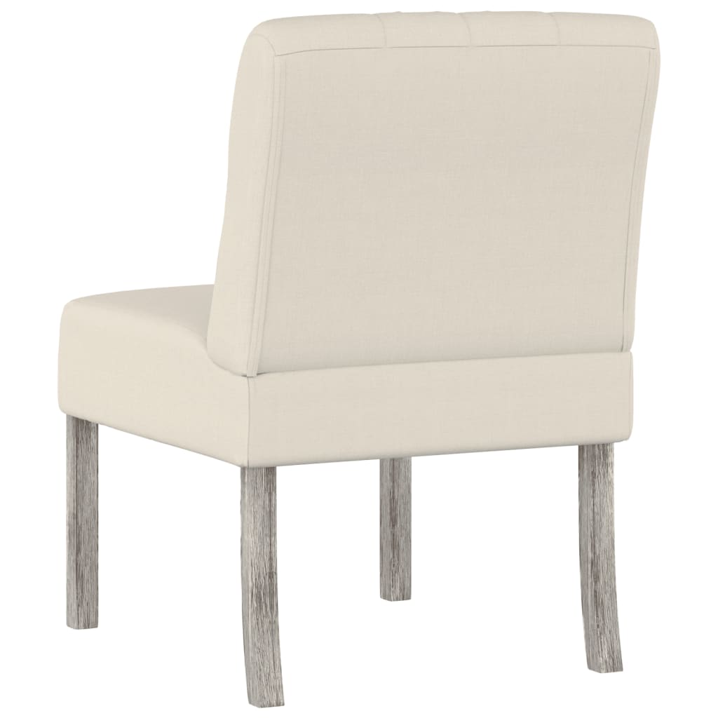 vidaXL Ниско кресло, лен, текстил, дизайн с копчета