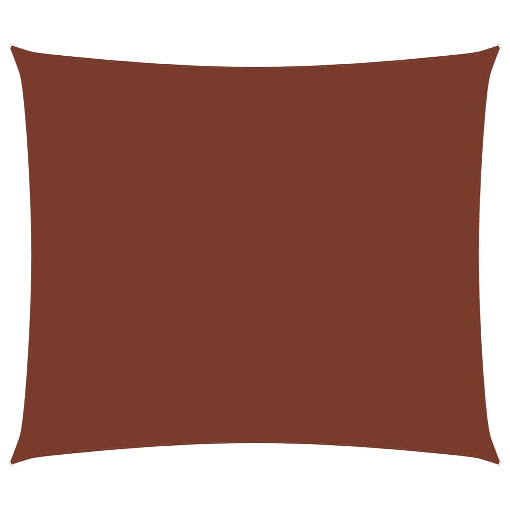vidaXL Платно-сенник, Оксфорд текстил, правоъгълно, 6x7 м, теракота