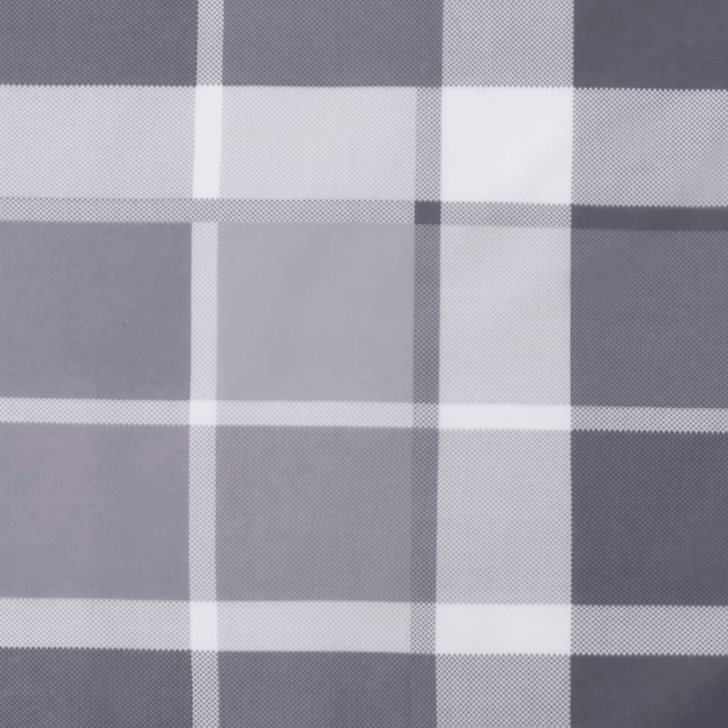 vidaXL Палетни възглавници, 5 бр, сиво каре, текстил