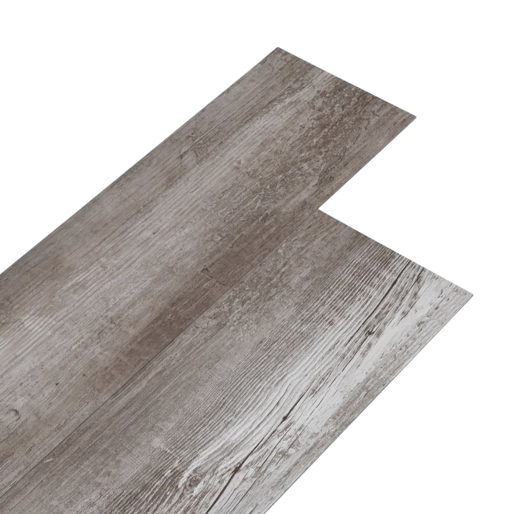 vidaXL Самозалепващи PVC подови дъски 5,21 м² 2 мм матово кафяво дърво