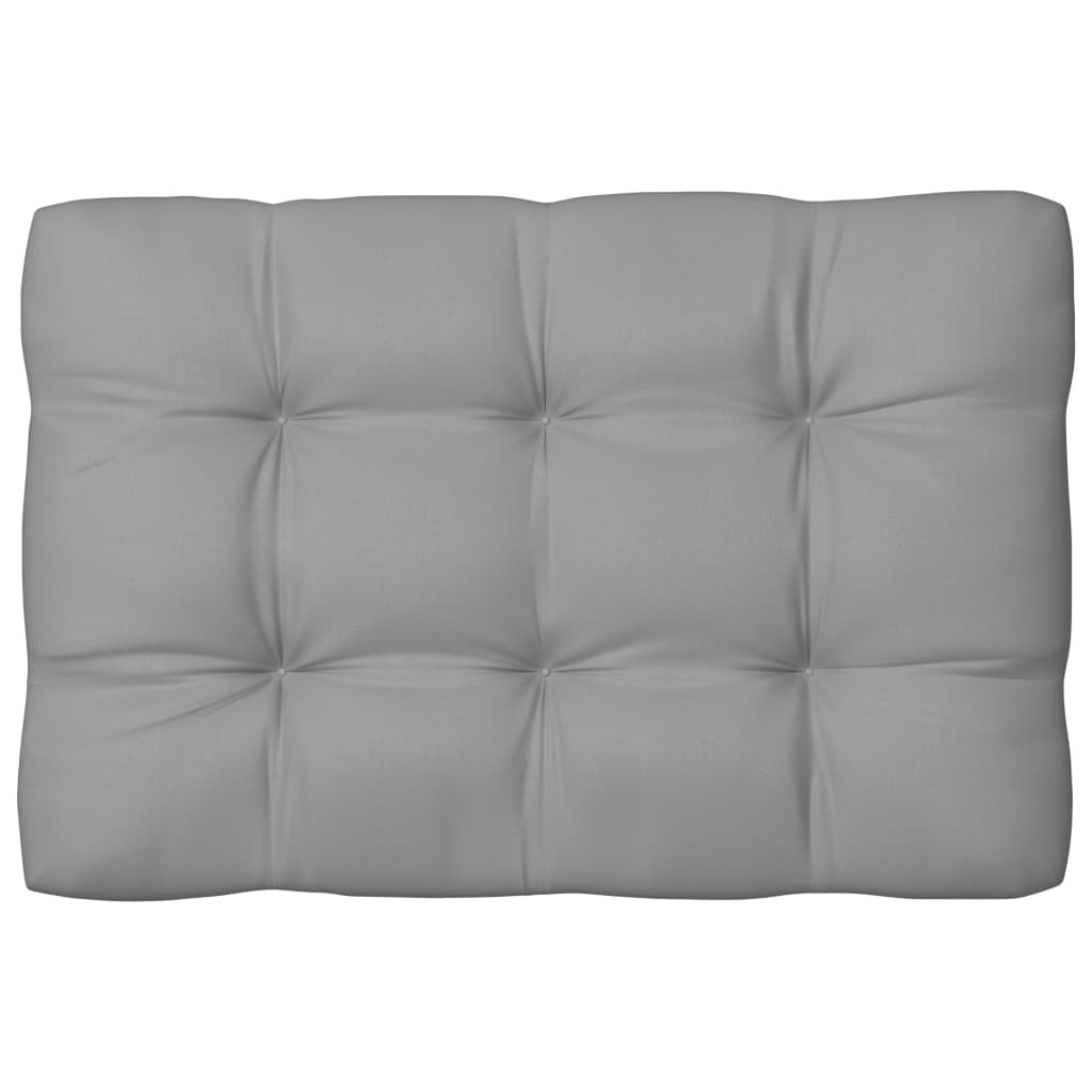 vidaXL Палетни възглавници за диван, 7 бр, сиви