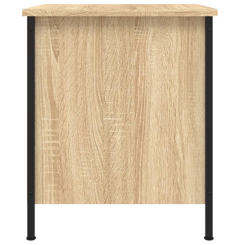 vidaXL Нощно шкафче, сонома дъб, 40x42x50 см, инженерно дърво