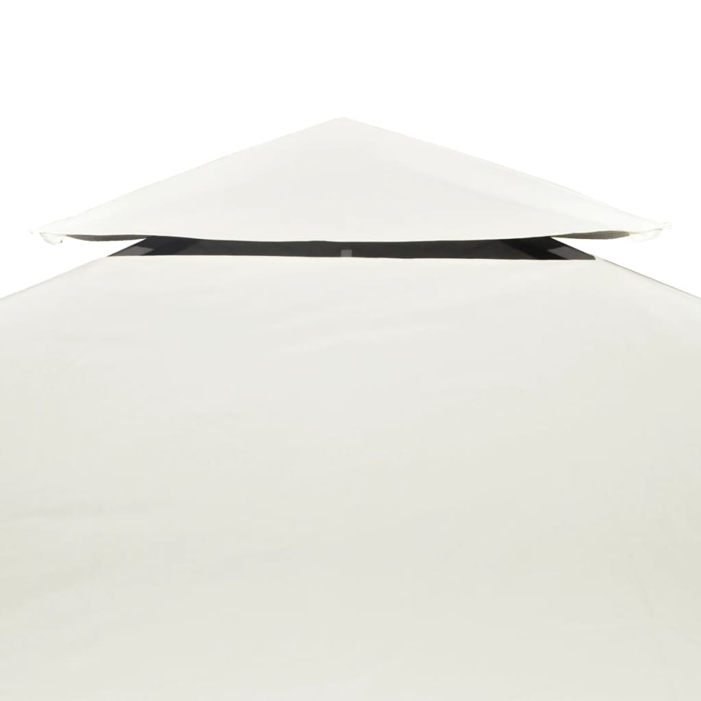 vidaXL Покривало за шатра, резервно, кремаво-бяло, 310 г/м², 3х3 м
