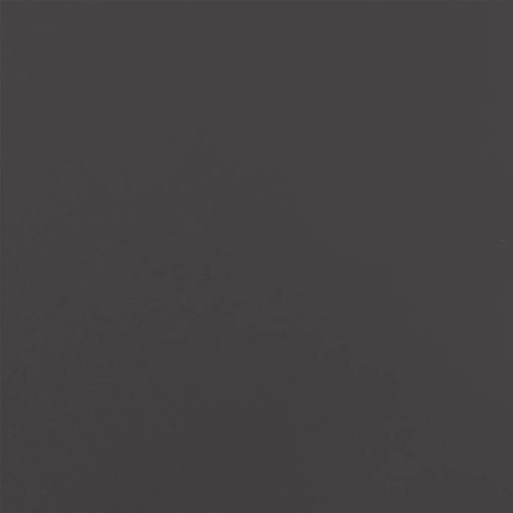 vidaXL Кашпа, черна, 42x38x75 см, студеновалцувана стомана